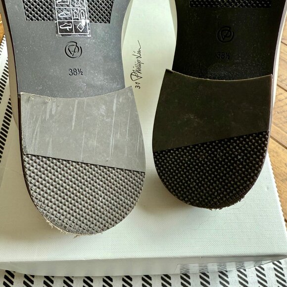 3.1 Phillip Lim Alexa 25mm leather loafers in bone white Size 38.5 - Picture 8 of 11